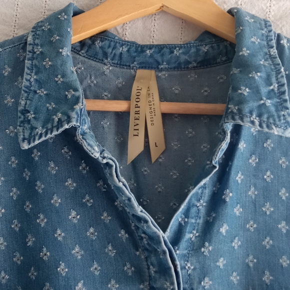 Liverpool Denim Western Shirt - Picture 2 of 4